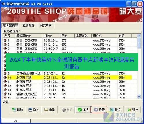 快连VPN 2024下半年快连VPN全球服务器节点新增与访问速度实测报告